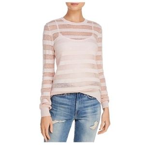 Fab Rebecca Minkoff Theo Openwork Stripe Sweater L